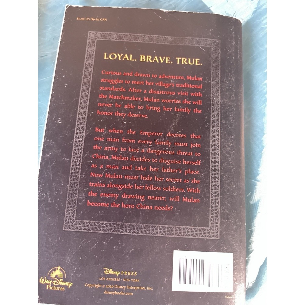 Disney Press Disney Mulan Elizabeth Rudnick Paperback Novel 2020 Media Tie-In - Picture 3 of 4